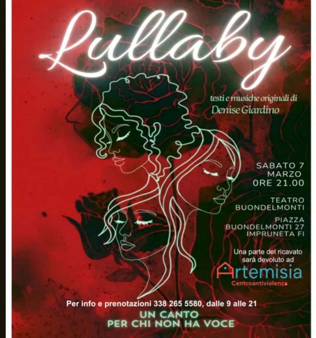 LULLABY spettacolo musicale contro la violenza di genere al Cinema Teatro Buondelmonti di Impruneta