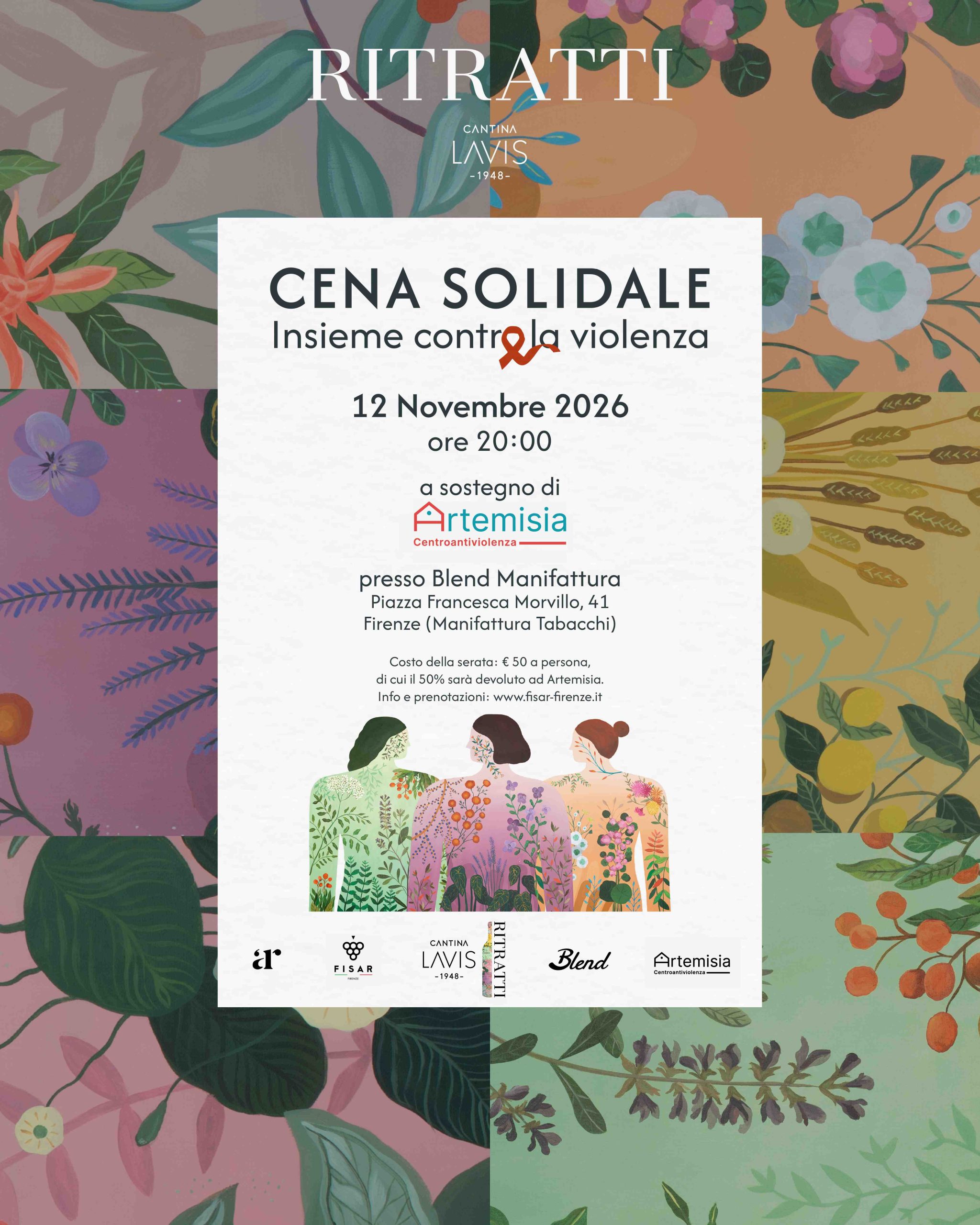 cena solidale contro la violenza